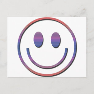 Groovy Retro Face Postkarte