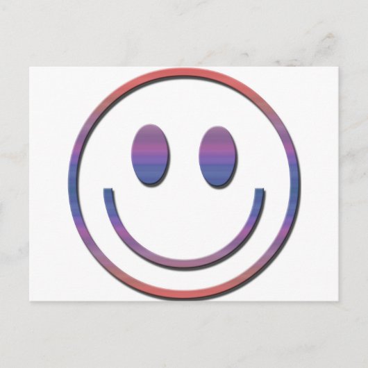 Groovy Retro Face Postkarte (Vorderseite)