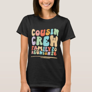 Groovy retro Familientreffen Reise 2026 mit Cousin T-Shirt