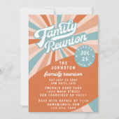 Groovy Retro Family Wiedersehen Ansammlung Einladu Einladung (Vorderseite)