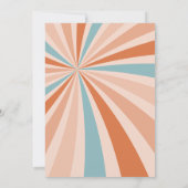 Groovy Retro Family Wiedersehen Ansammlung Einladu Einladung (Rückseite)