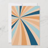 Groovy Retro Family Wiedersehen Ansammlung Einladu Einladung (Rückseite)