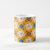 Groovy Retro Fashion 1970er Jahre Swirl Muster Kaffeetasse (Mittel)