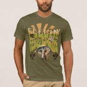 Groovy Retro Feelin' Mystical Mushrooms T-Shirt (Vorderseite)