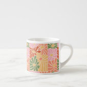 Groovy Retro Floral  Espressotasse (Rechts)