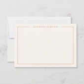 Groovy Retro Floral Flat Note Card Mitteilungskarte (Vorderseite)