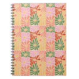 Groovy Retro Floral  Notizblock