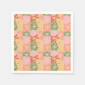 Groovy Retro Floral  Serviette (Vorderseite)