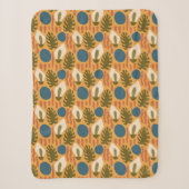 Groovy Retro Floral  Sherpadecke (Vorderseite)