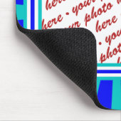 Groovy Retro Foto Frame der 70er Jahre Mousepad (Ecke)