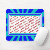 Groovy Retro Foto Frame der 70er Jahre Mousepad (Mit Mouse)