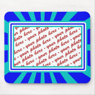 Groovy Retro Foto Frame der 70er Jahre Mousepad