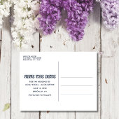 Groovy Retro Free Drinks Wedding Save the Date Ankündigungspostkarte