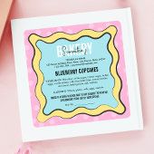 Groovy Retro Fun Koch Hütte Quadratischer Aufkleber