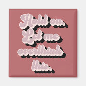 Groovy Retro Funny Ließ mir das überdenken Magnet (Vorne)