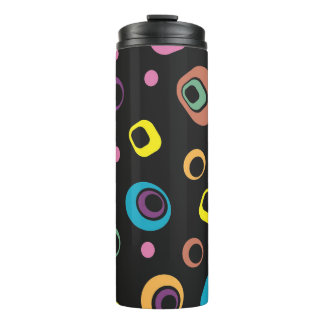 Groovy Retro-Geometrischer Reisebecher Thermosbecher