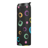 Groovy Retro-Geometrischer Reisebecher Thermosbecher (Nach links gedreht)
