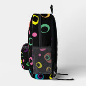 Groovy Retro Geometrischer Rucksack (Rechts)
