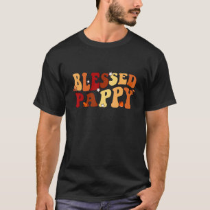 Groovy Retro Gesegneter Pappy Vintage Erntedankfes T-Shirt