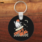 Groovy Retro Ghost Halloween Creep It Real Boys Sk Schlüsselanhänger (Vorderseite)