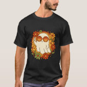 Groovy Retro Ghost Halloween T-Shirt (Vorderseite)