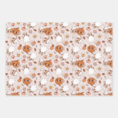 Groovy Retro Halloween Neutrale Farben Kinder Geschenkpapier Set (Vorderseite 2)