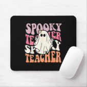 Groovy Retro Halloween Spooky Teacher Trick oder T Mousepad (Mit Mouse)