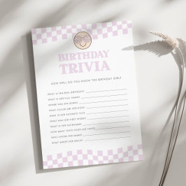 Groovy Retro Happy Girls 1. Geburtstag Trivialspie