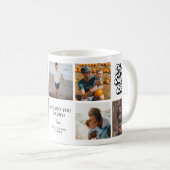Groovy Retro Happy Vatertag 7 FotoCollage Kaffeetasse (VorderseiteRechts)
