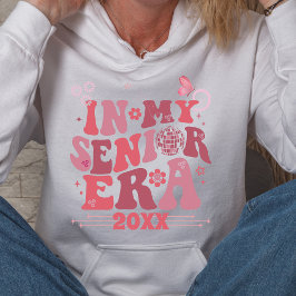 Groovy Retro High School Senior Ära Name Datum Hoodie