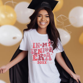 Groovy Retro High School Senior Ära Name Datum T-Shirt