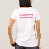 Groovy Retro High School Senior Ära Name Datum T-Shirt (Rückseite)