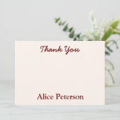 Groovy Retro Hippie Blume Brautparty Vielen Dank Dankeskarte (Stehend Vorderseite)