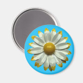 Groovy Retro Hippie Daisy Blume Summer Bouquet Magnet (Vorderseite/Rückseite)