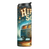 Groovy Retro Hippie Thermal Tumbler Thermosbecher (Nach links gedreht)