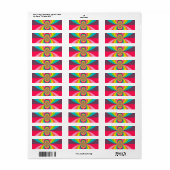 Groovy Retro Hippie Vintag Rainbow Kaleidoskop (Vorne)