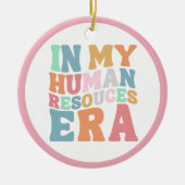 Groovy Retro Human Resources Erbe Berufliches Gesc Keramik Ornament (Vorne)