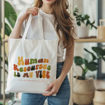 Groovy Retro Human Resources ist My Vibe, HR Tragetasche<br><div class="desc">Groovy,  1970er Jahre Retro "Human Resources Is My Vibe" Tasche für HR-Profis.</div>