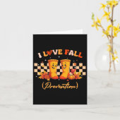 Groovy Retro I Liebe Fall (Prävention) Karte (Gelbe Blume)