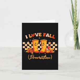 Groovy Retro I Liebe Fall (Prävention) Karte