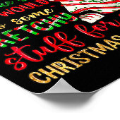 Groovy Retro I'd Do Sketchy Stuff For Christmas Tr Poster (Ecke)