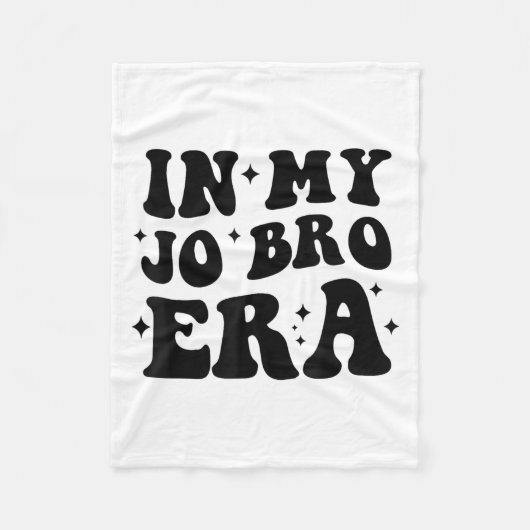 Groovy Retro In My Jo Bro Era Funny Womens Mens Fleecedecke (Vorderseite)