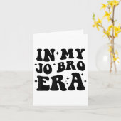 Groovy Retro In My Jo Bro Era Funny Womens Mens Karte (Gelbe Blume)