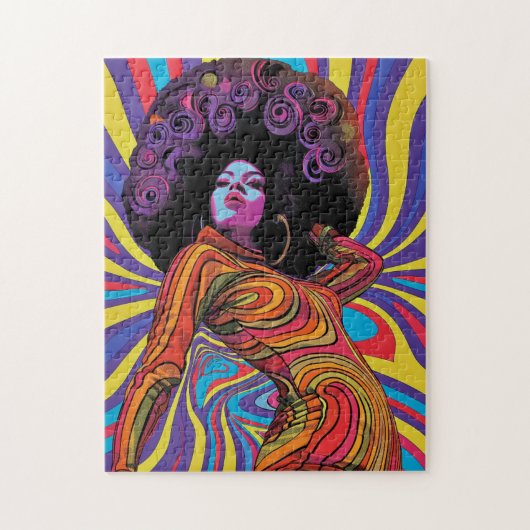 Groovy Retro Jigsaw Puzzle (Vertikal)