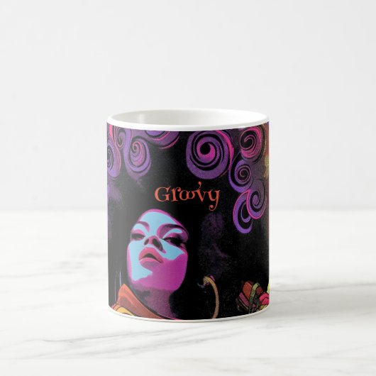Groovy Retro Kaffeetasse (Mittel)