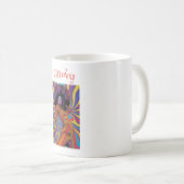 Groovy Retro Kaffeetasse (VorderseiteRechts)
