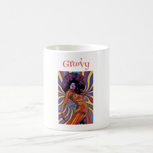 Groovy Retro Kaffeetasse (Mittel)