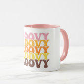 Groovy Retro-Kaffeetasse Tasse (VorderseiteRechts)