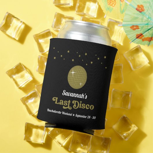 Groovy Retro Last Disco Bridge Junggeselinnen-Absc Dosenkühler (In Situ Sommer)