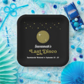 Groovy Retro Last Disco Bridge Junggeselinnen-Absc Pappteller (Party)